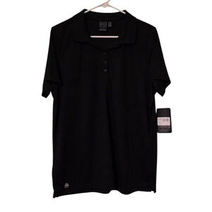 NWT Stormtech W Black Short Sleeve Polo XL Sporty, Casual, Office, Activewear